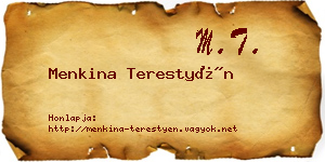 Menkina Terestyén névjegykártya